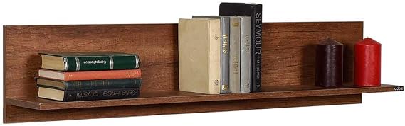 Dekoratif Duvar Rafı - Koyu Ceviz (Oslo Ceviz) 120x25x20 cm (GxYxD)