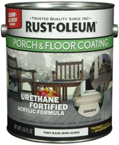 RUST-OLEUM 262361 Gallon Tint Base Semi-Gloss Porch and Floor Urethane Finish Paint