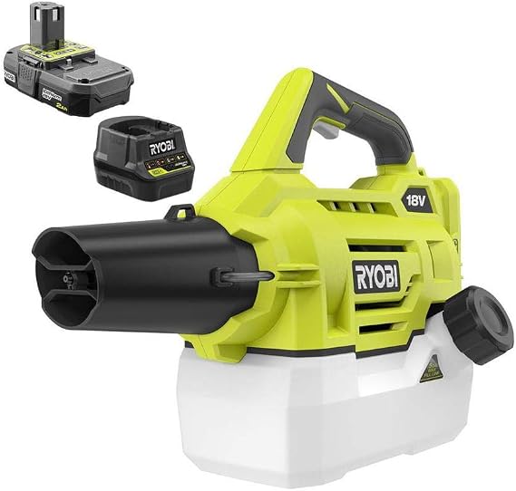 RYOBI ONEAND 18V Cordless Battery FOGGER/Mister with 2.0 AH Battery and Charger P2850
