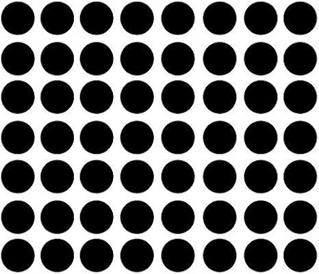 Innovative Stencils Polka Dot Wall Decal Nursery Kids Room Peel and Stick Removable Sticker Circle Pattern Decor #1326 (3" (50 Dots), Black)