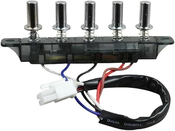 4/5 Button Old Range Hood Switch Button Universal Accessories Replacement Control Panel Kitchen Appliance Range Hood Parts(5-Button)