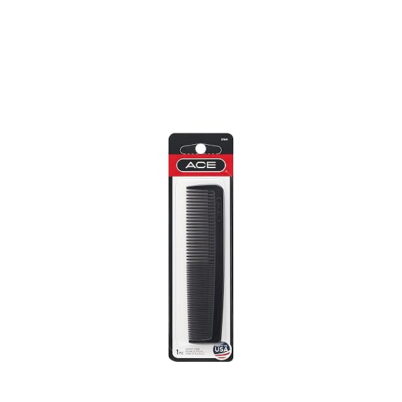 GOODY ACE Hair Comb,5-Inch Fine Tooth Pocket Comb,Black