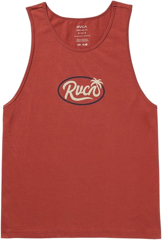 RVCA Men's Frond Script Tank