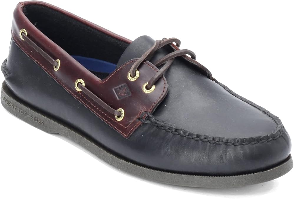 Sperry Top-Sider Men's Authentic Original 2-Eye Boat Shoe Black Brow 10.5 Medium US