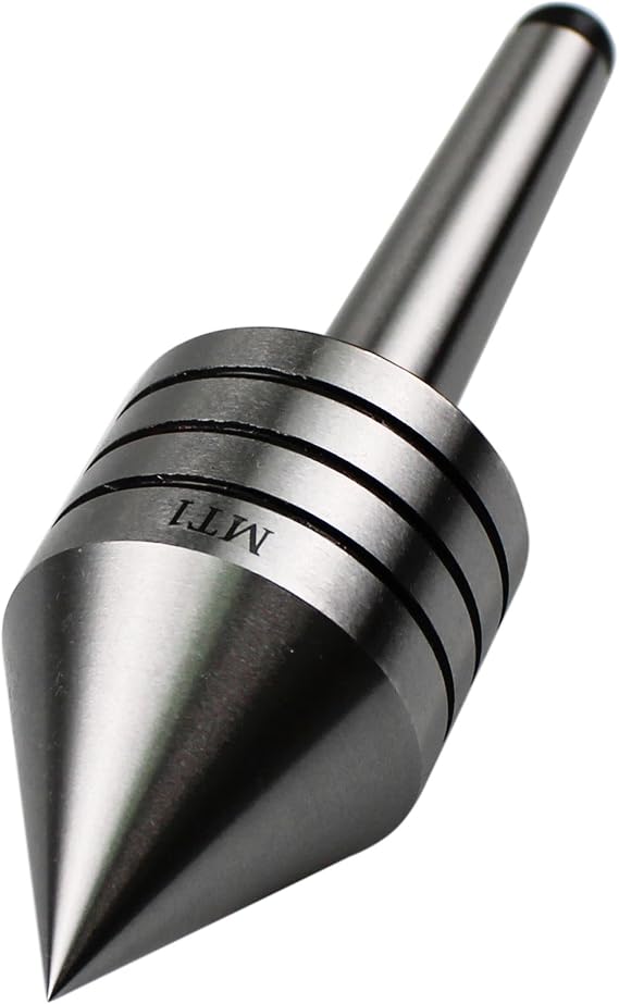TEXALAN(R) Heavy Duty Live Tailstock Center MT1#1 Morse Taper with 60 Degree Tip for Woodworking
