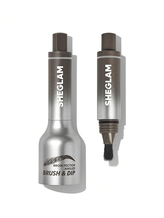 SHEGLAM Brow-Fection Angled Brush & Dip Upgraded Microblading Eyebrow Pen Long Lasting Waterproof Easy To Color-Espresso