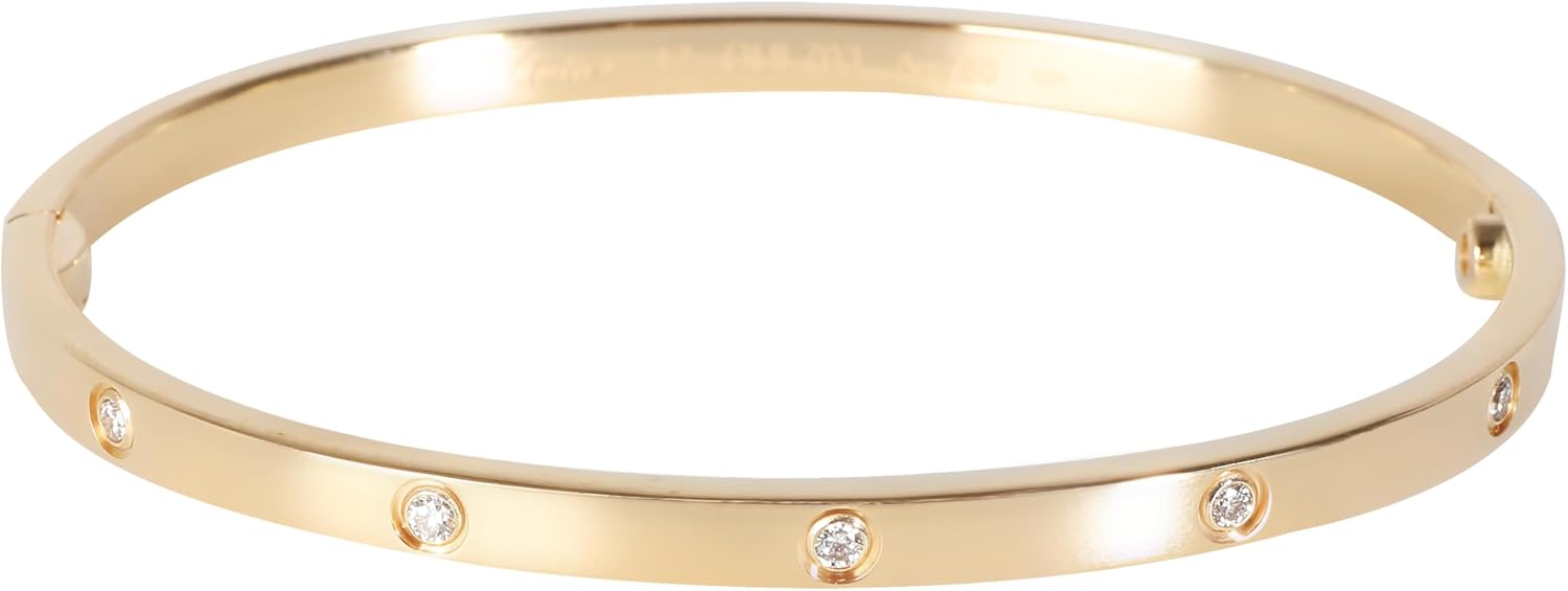 Pre-Loved Love Bracelet, 17 cm, Yellow Gold
