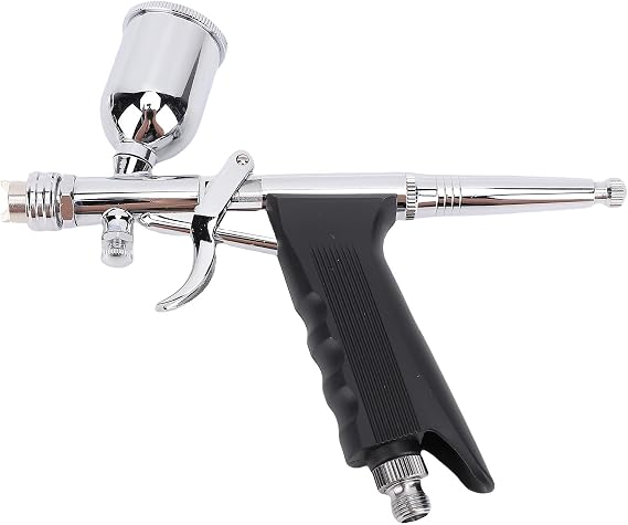 Airbrush Set Double Action Gravity Feed with A 0.3mm Rapid Release Nozzle 15cc Cup Painting Art Supplies