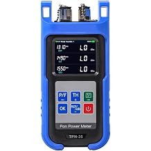 Network Cable Tester, 1310/1490/1550nm PON Optical Power Meter, Orientek TPN-35 PON Network Tester, Fiber Optic Power Meter, OTDR Tester SC/UPC SC/, for Network Testing(SC-UPC Power Meter)