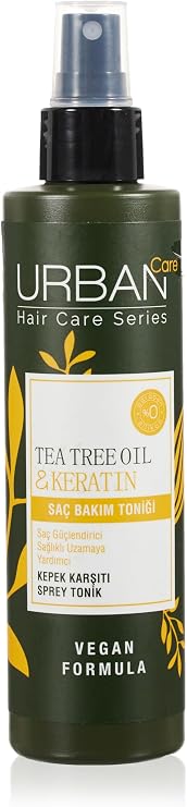 URBAN Care Tea Tree & Keratin Yağlı ve Kepekli Saçlara Özel Arındırıcı & Hacimlendirici Saç Toniği 200 ml- Vegan