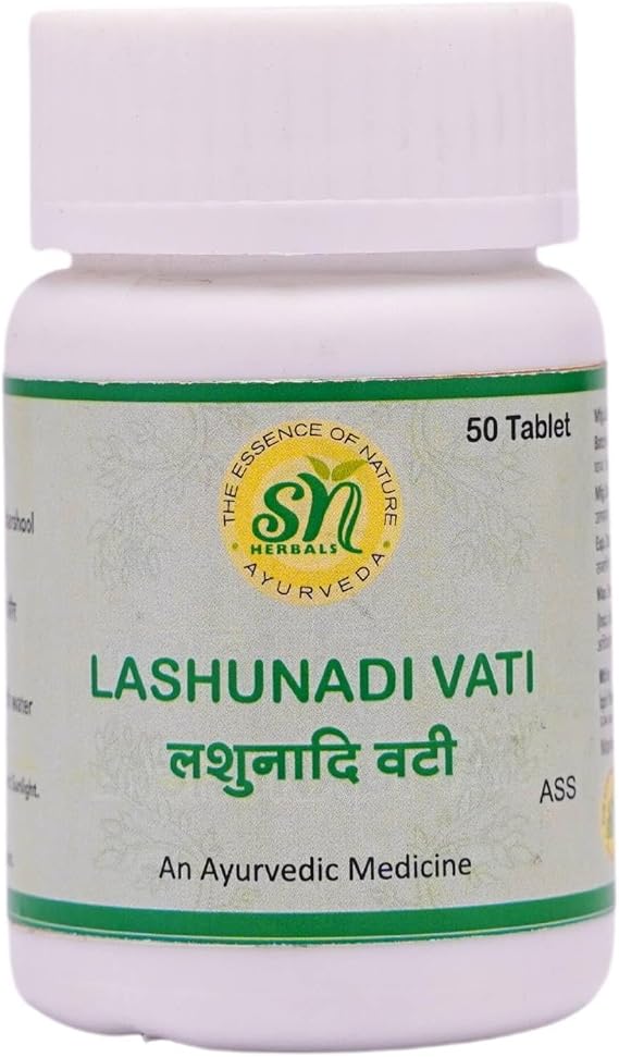 Lashunadi Vati | Traditional Ayurvedic Herbal Tablets | Botanical Formula Inspired by Ayurvedic Practices | 50 Tablets