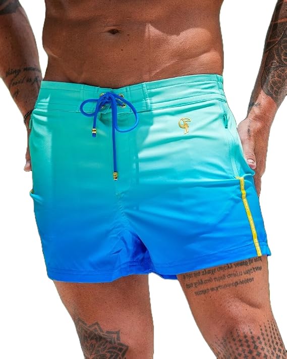 Tucann Men's Trunks 3" Compression Liner Quick Dry Chlorine Resistant