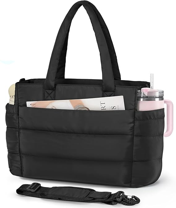 Lubardy Tote Bag for Women, Lightweight Puffer Work Bags