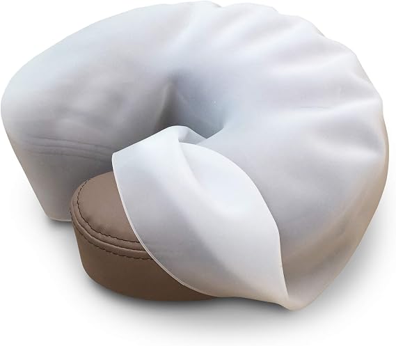 EarthLite Stretch Guard Silicone Face Cradle Cover Clear, Durable & Hygienic Protection for Massage Tables