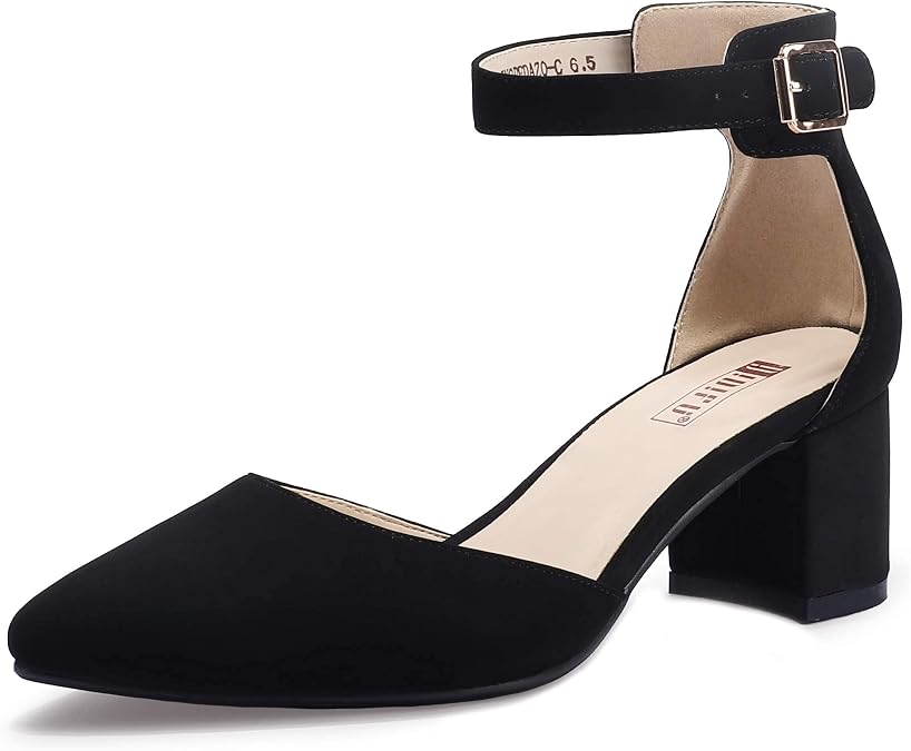 IDIFU Women's IN2 Pumps Low Block Heels