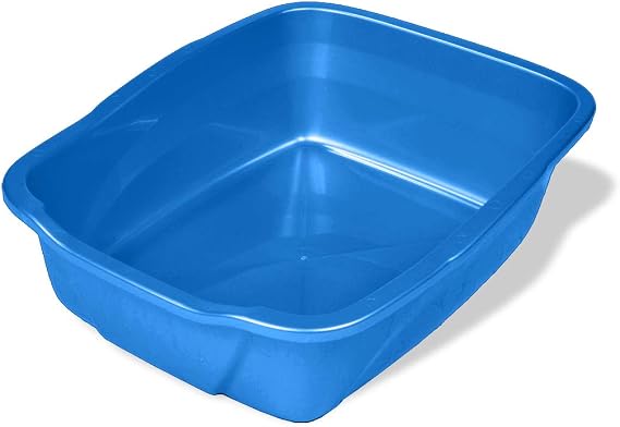 Van Ness Pets Extra Small Open Cat Litter Box, Kitten/Rabbit Size, Blue, CP0