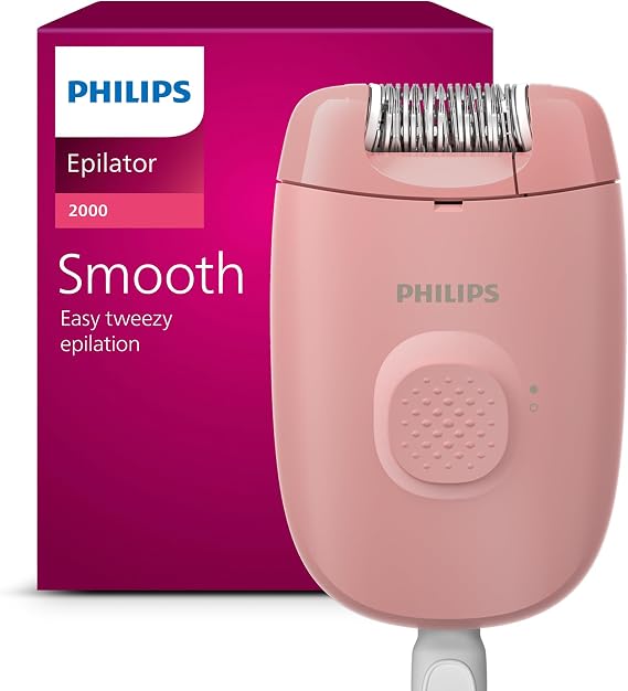 Philips Epilator Series 2000, Corded Epilator for Legs, Hair Removal Device for Women, Model BRE229/00