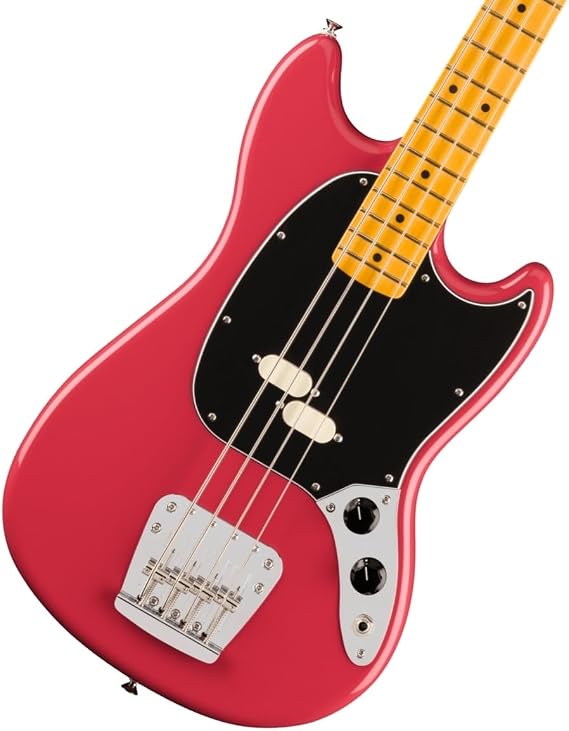 Fender American Professional Classic Mustang Bass - Faded Dakota Red with Maple Fingerboard
