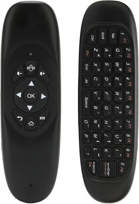 Universal TV Remote Air Mouse, 2.4GHz Mini Fly Mouse Keyboard and Remote Control with USB Receiver Full Keyboard, Intelligent Anti Shake for PC Computers Smart Computers