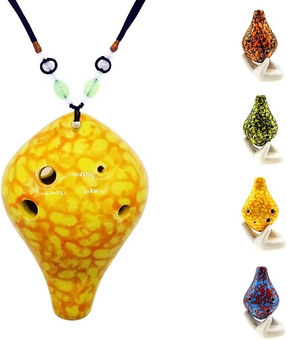 Ocarina 6 Hole Strawfire Triforce Ocarina C Key