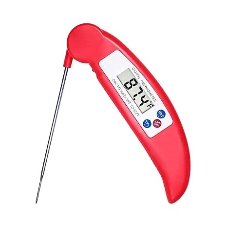 Digital Meat Thermometer, Upgraded Waterproof, 3s Instant Read Cooking, Kitchen Food with Backlight & Ambidextrous Display for Candy Turkey BBQ Milk Water