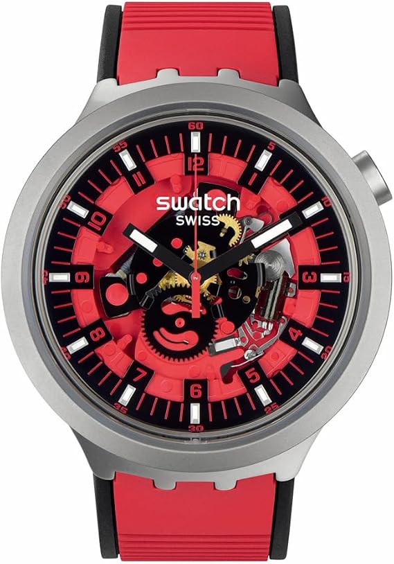 Swatch SB07S111 MINT TRIM BIG BOLD IRONY Wristwatch, red, 1 piece, sports