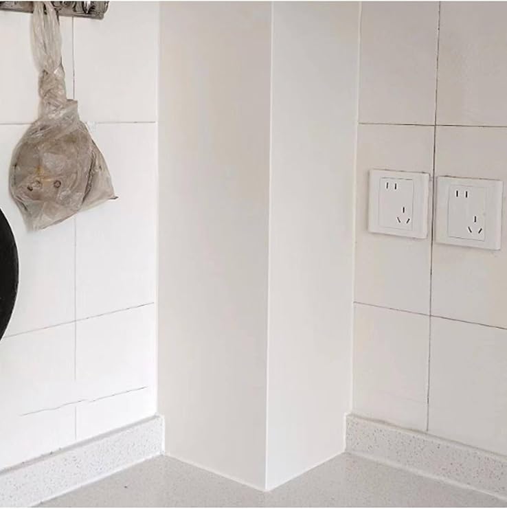 Paintable PVC Pipe Cover - Easy Install Decorative Enclosure for Kitchen Vent, Corner Pipes, Wire and Plumbing