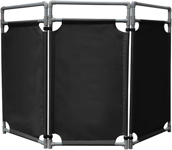 MPOWRX Expandable Barricade Safety Driveway Barrier Gate for Restricted Area, Temporary Crowd Control Traffic Barricades, Folding Garage Fence Barriers, Easily Assembled Color : Black3 Panels