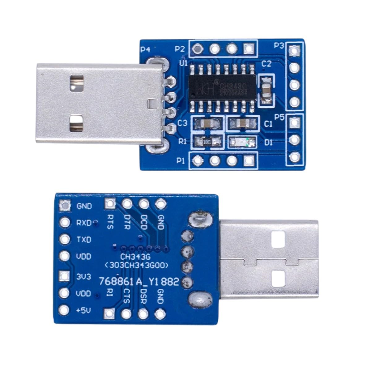 TTL Converter CH343G USB to Serial Port Module Supports 50bps-6Mbps Rts Dtr Dcd Ri Dsr Cts RS232 Interface Board New 2025 High for Reliable Electronic Component, Precision, Stable Performance