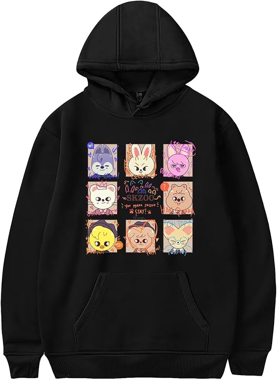 KPOP Skz Hoodies New Album 5-Star Sweatshirt Jisung Felix Hyunjin Merch Pullover for Women Men
