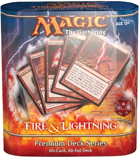 Wizards of the Coast Magic: The Gathering W210530 Magic: The Gathering [English] - Premium Deck Series: Fire & Lightning
