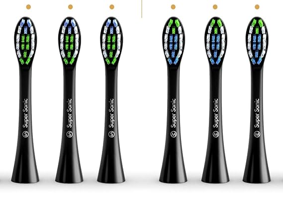 Replacement Toothbrush Brush Heads for Wagner & Stern and Wagner Switzerland toothbrushes. (Black)