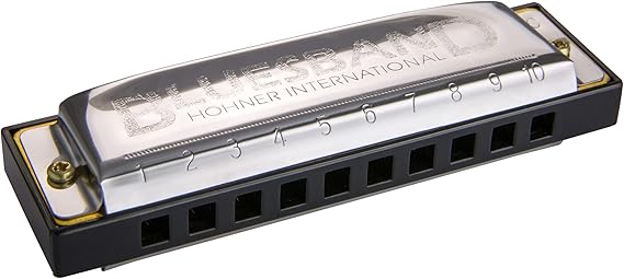 Hohner Accordions Hohner Blues Band Harmonica, Key of C, Chrome (1501BX)
