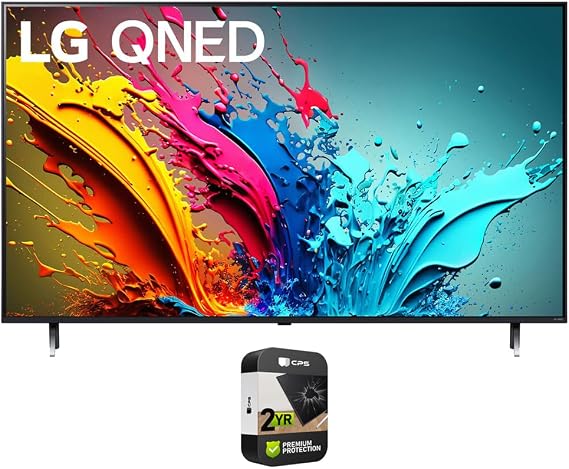 LG 55QNED85TUA 55 Inch QNED85T 4K HDR Smart Quantum Dot NanoCell LED TV (2024) Bundle with 2 YR CPS Enhanced Protection Pack