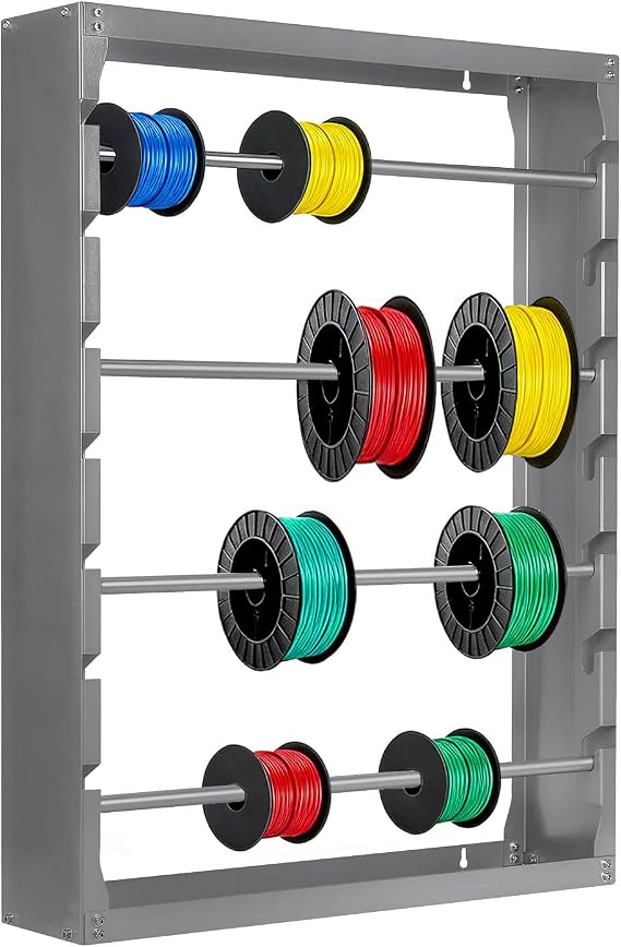 Wire Spool Rack Heavy Duty Cold-Rolled Steel Wire Cable Dispenser