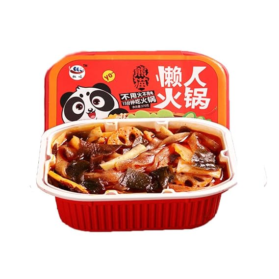 Convenient Micro Hot Pot Lazy Self-Cooking Self-Heating Instant Self-Service Fast Food Spicy Portable Hotpot(Vegetable)350gX1Pack350gX1