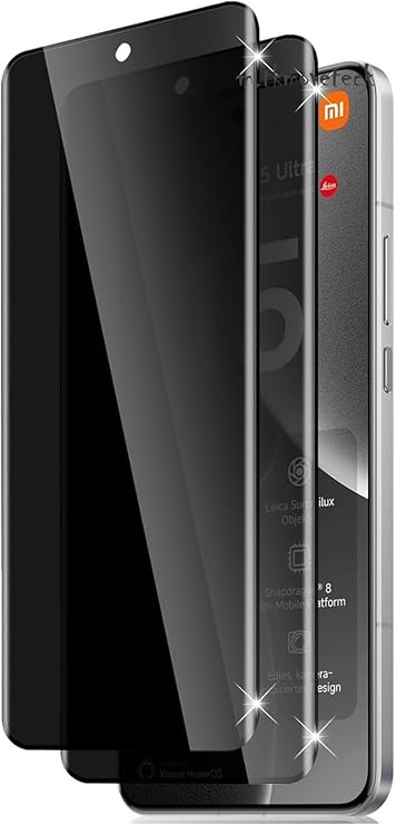 CONSTRAIN - Xiaomi Mi 15 Ultra ile Uyumlu Ekran Koruyucu Hayalet Cam Tam Kaplar Oval Temperli Nano Privacy