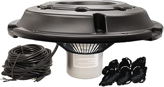 Kasco 1HP Surface Aerator -240V with 250 ft Electric Power Cord | Efficient Surface Aeration for Lakes & Pond | Maximum Circulation for Clear Healthy Water
