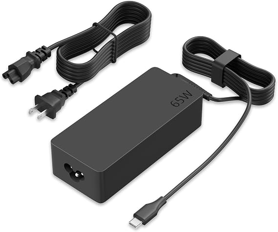 65W 45W Lenovo AC Adapter, Lenovo Compatible Type-C Charger Laptop USB-C Power Adapter, Compatible with HP Dell Yoga ThinkPad IdeaPad/LAVIE/Latitude/Dynabook/Pavilion Laptops