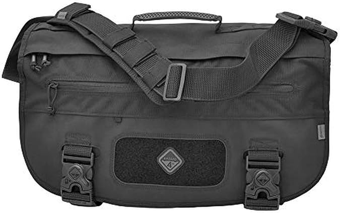 HAZARD 4 Defense Courier: Laptop Messenger Bag with Molle - Black