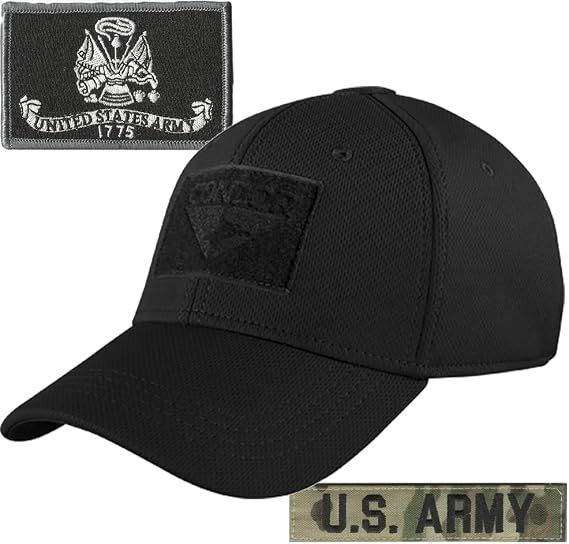 Army Patches and Condor Fitted Operator Hat Bundle