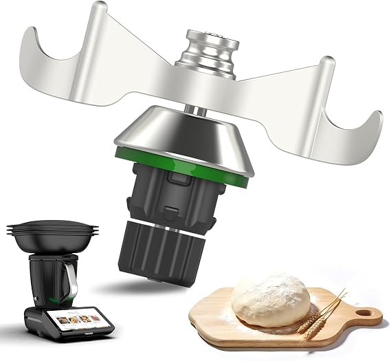 Teigmesser für Thermomix TM7 TM6 TM5 Edelstahl Teigmischmesser Mixmesser Ersatz Zubehör für Thermomix Kein Teig-Rückstand & Einfache Reinigung Hochwertige Ersatzteile für Küchenmaschine