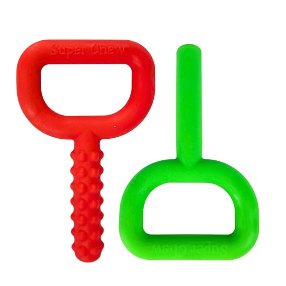 Chewy Tubes Super Chew Bundle - Smooth and Knobby Closed Loop Oral Motor Chewing Tool for Practicing Biting and Chewing | Made in USA | Non-Toxic | Invented by Pediatric SLP