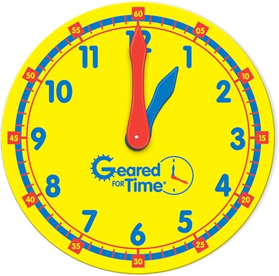 EAI Education Geared for Time Magnetic Demonstration Clock