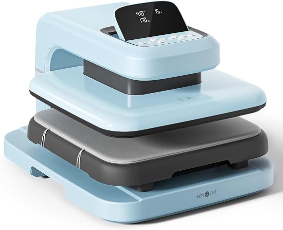 HTVRONT Auto Heat Press 2 - Adjustable Pressure Heat Press Machine 15X15 | Heats Up Fast & Evenly Heat Press with Higher Heating Height for HTV, Sublimation, Heat Transfer Projects