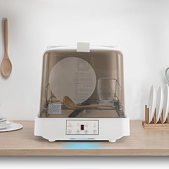 Portable Countertop Dishwasher Mini Dishwasher Countertop with 360Rotating Spray & Multiple Cleaning Modes, Electric Tabletop Dishes Dishwasher for Home, Apartments & RVs
