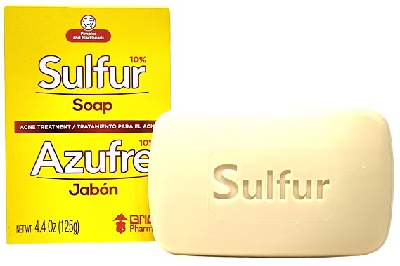 Sulfur Acne Treatment Soap with Lanolin 4.40 Oz Bar