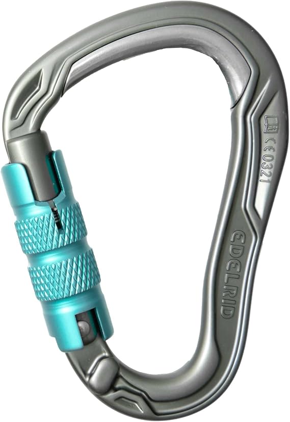 EDELRID HMS Bulletproof Locking Carabiner - Slate Triple Lock