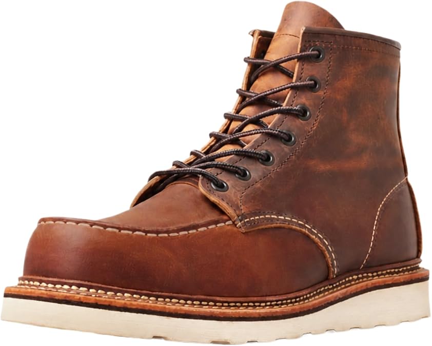 Red Wing Shoes Heritage Classic Moc Men Boot | Full Grain Leather, Storm Welt, Traction Tred Wedge Outsole