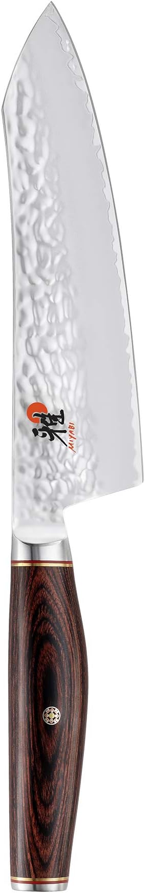 Miyabi Rocking Santoku, 7-inch, Black